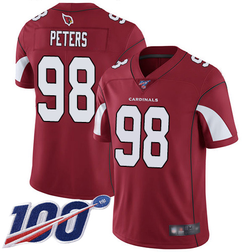 Arizona Cardinals Limited Red Men Corey Peters Home Jersey NFL Football 98 100th Season Vapor Untouchable